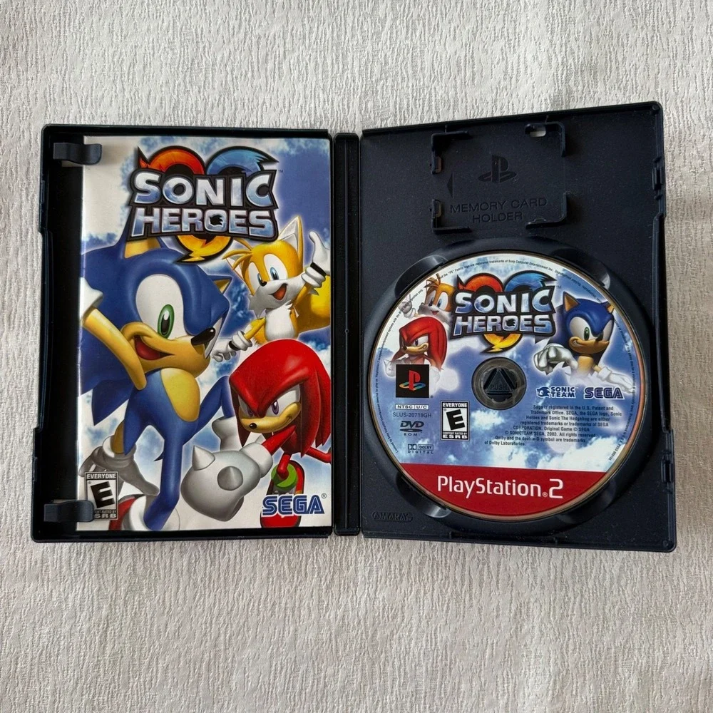 Sonic Heroes Greatest Hits‎ PS2 PlayStation 2 Case Manual Untested